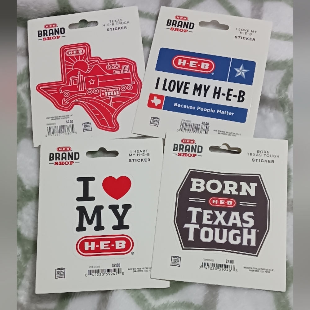 H-E-B Brand Stickers Set